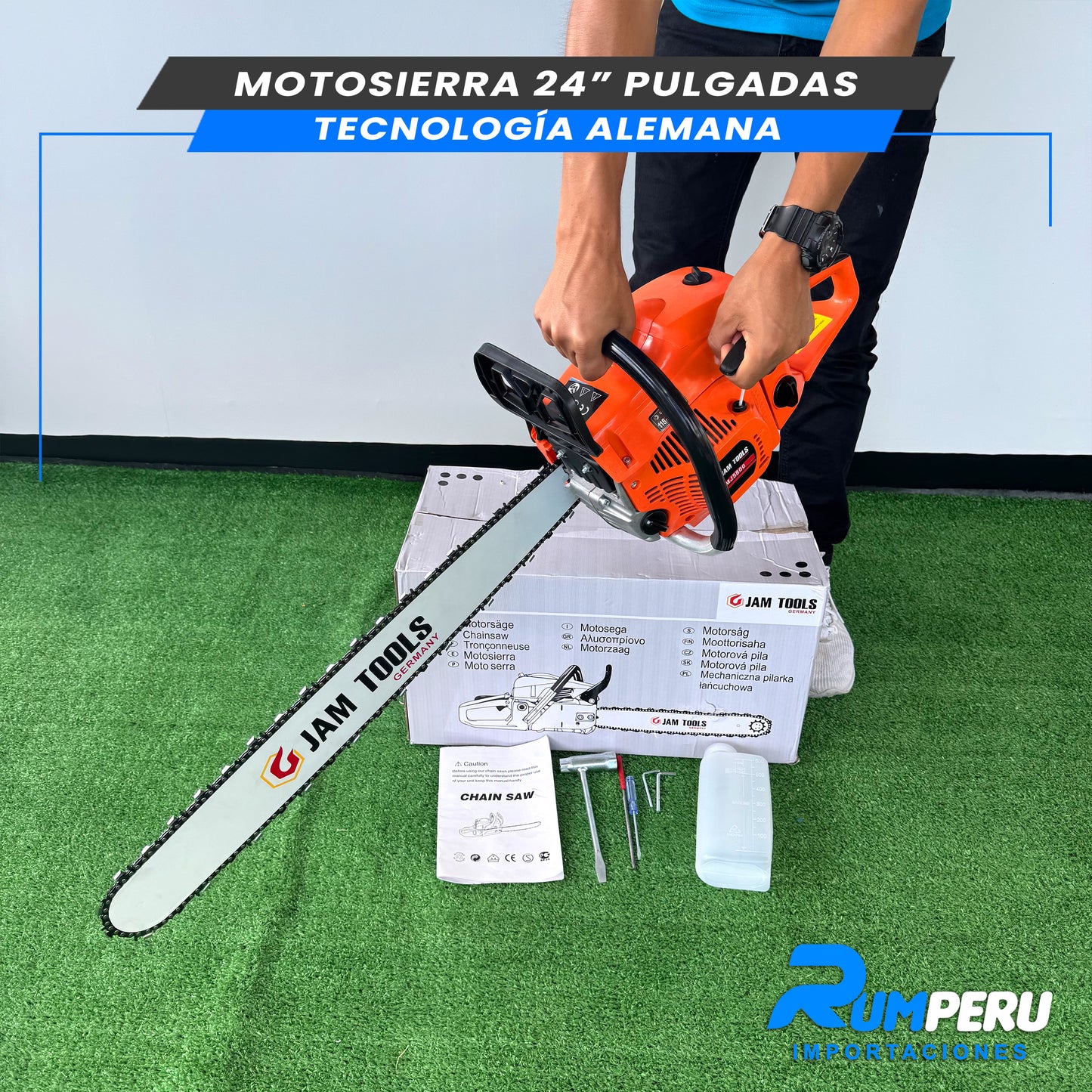 MOTOSIERRA 24 PULGADAS TECNOLOGÍA ALEMANA
