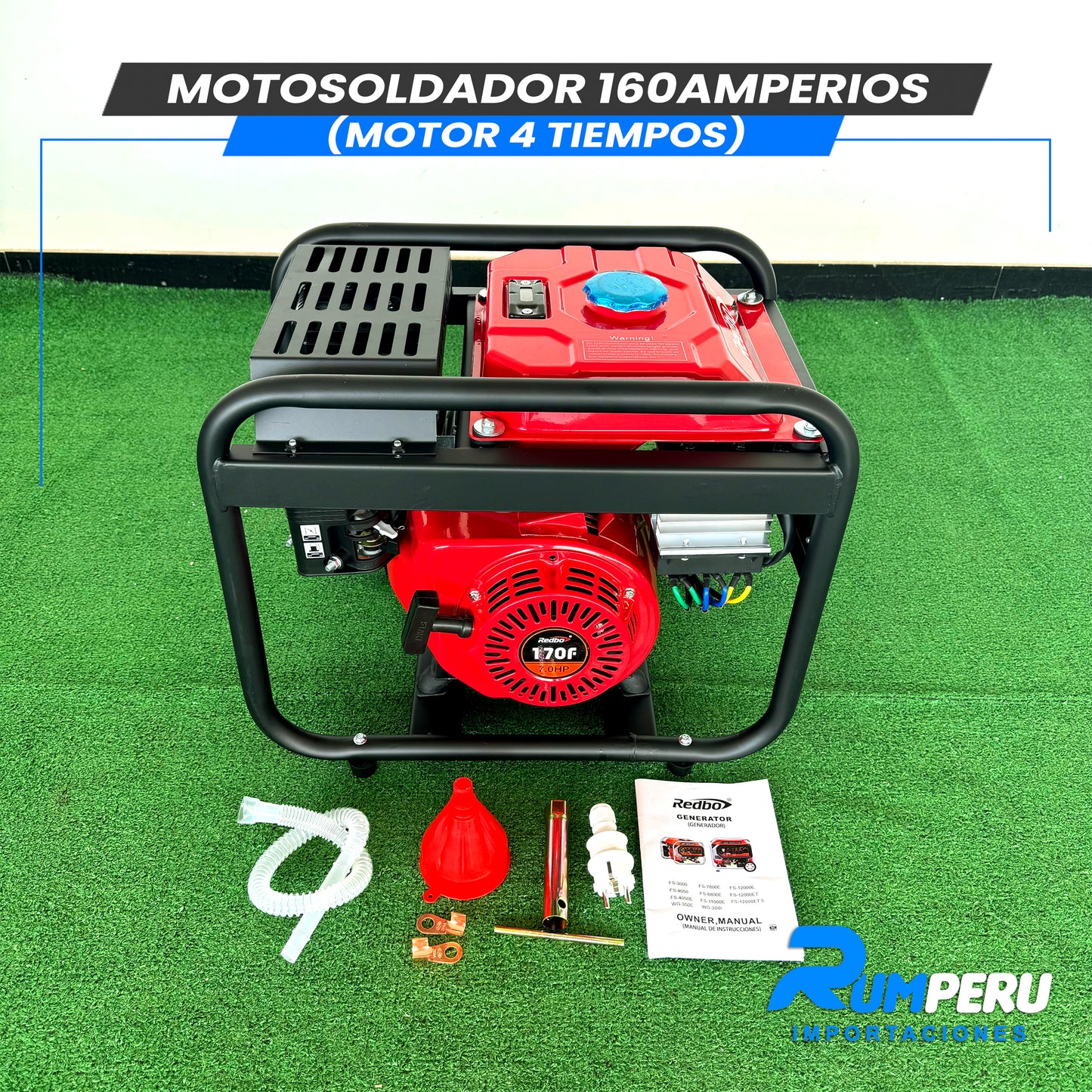 Motosoldador 2 en 1 (160Amperios) 4 Tiempos