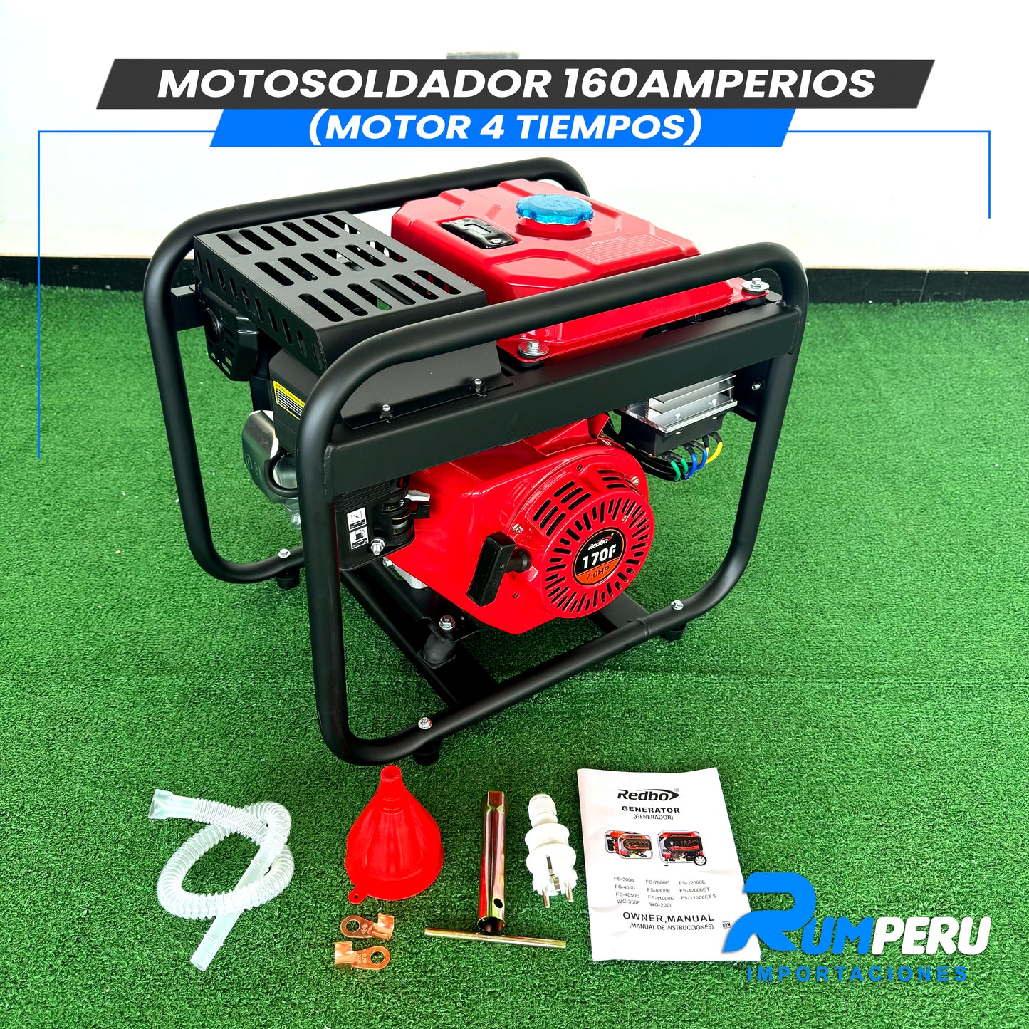 Motosoldador 2 en 1 (160Amperios) 4 Tiempos