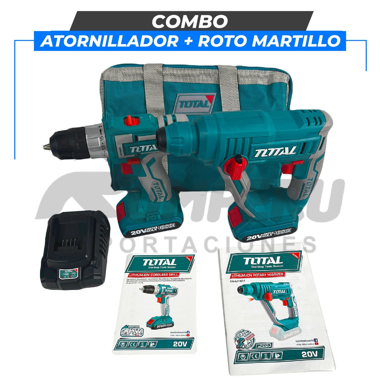 Combo taladro + Rotomartillo