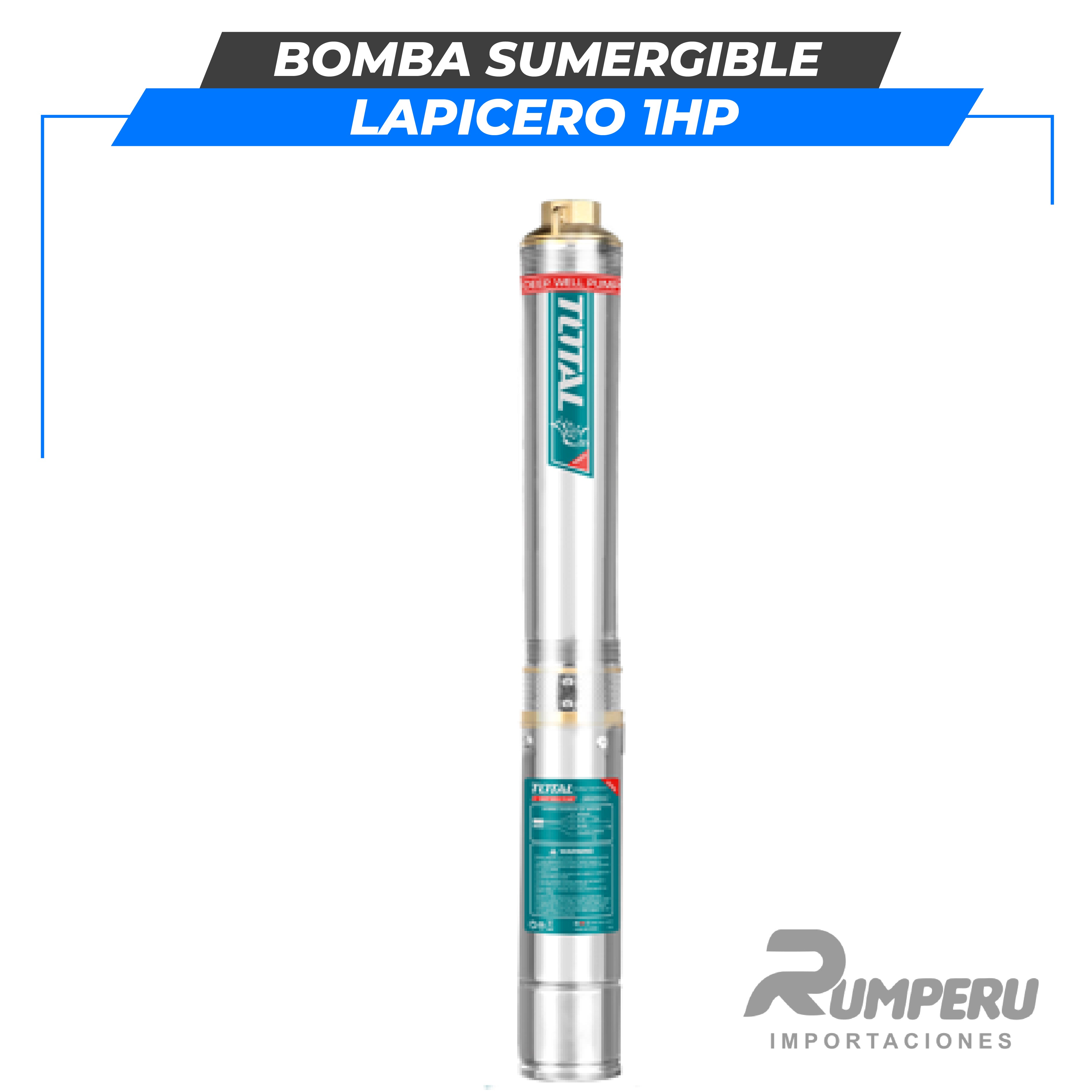 Bomba sumergible lapicero 1HP