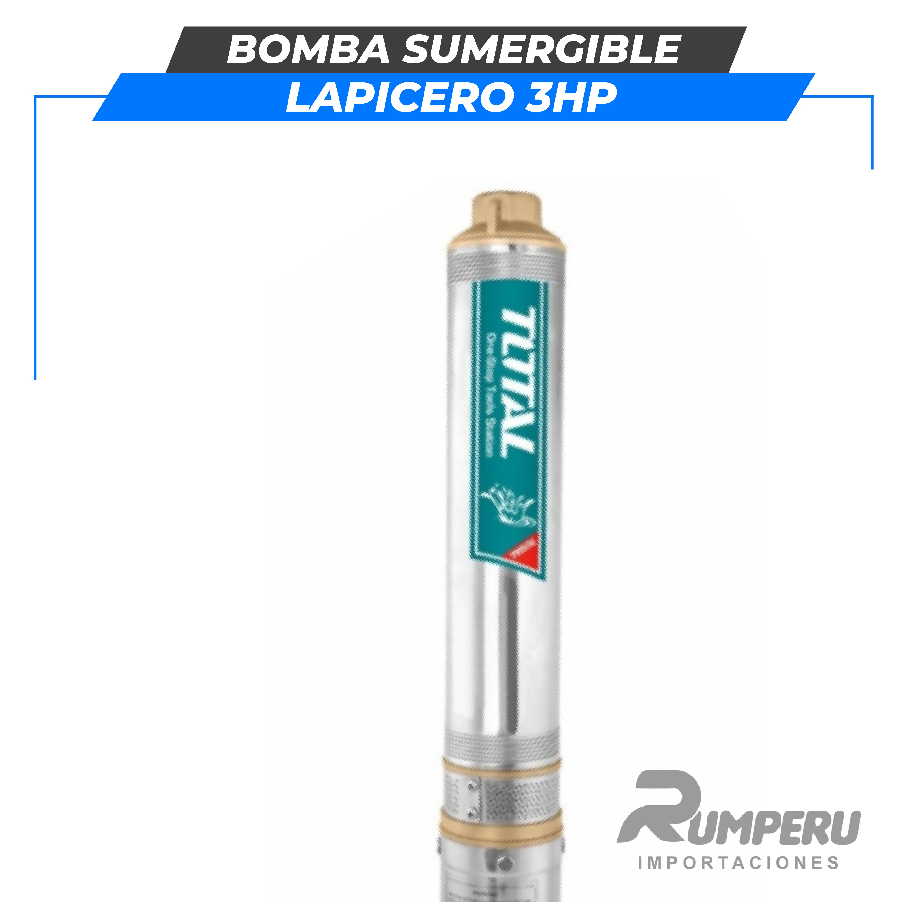 Bomba sumergible lapicero 3HP