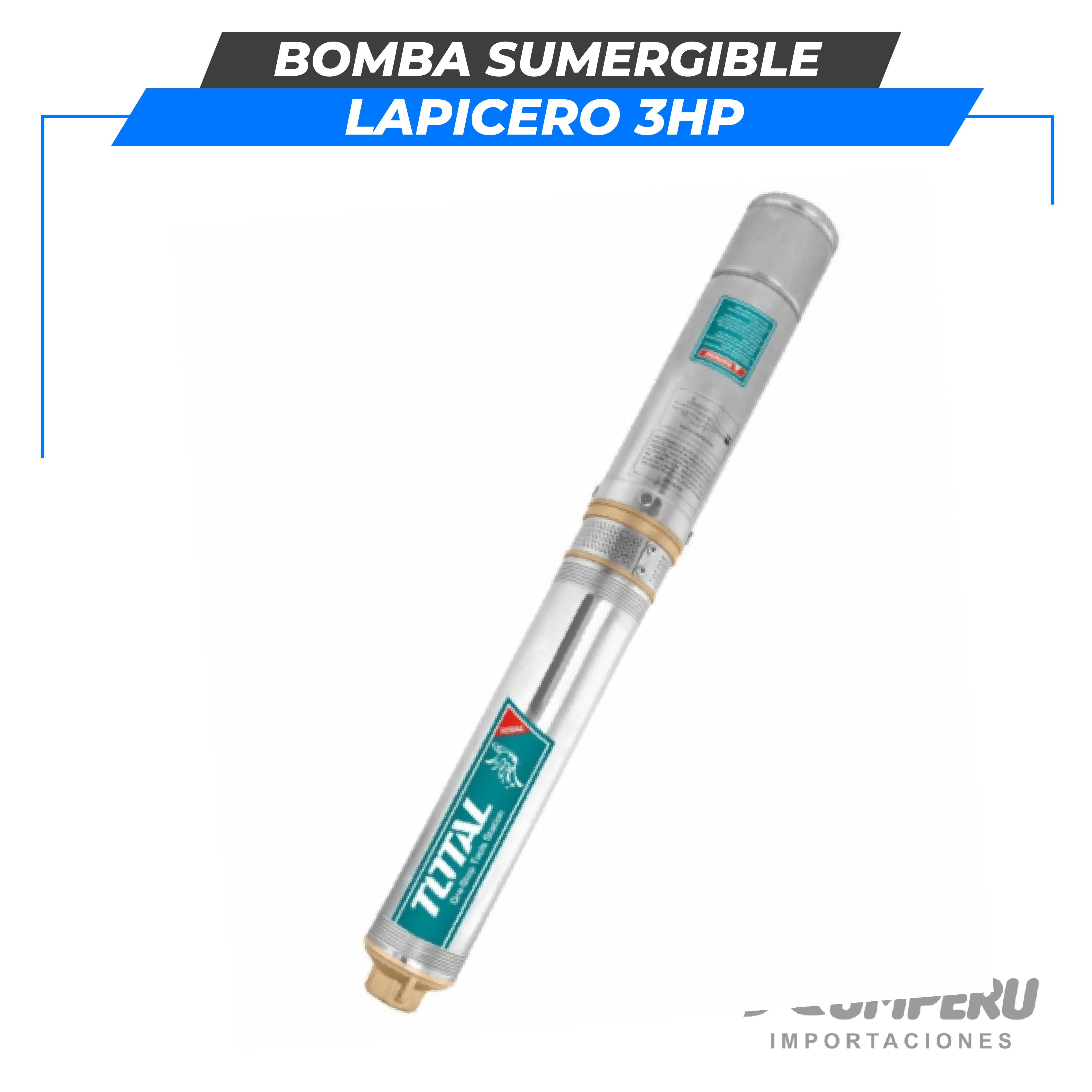 Bomba sumergible lapicero 3HP