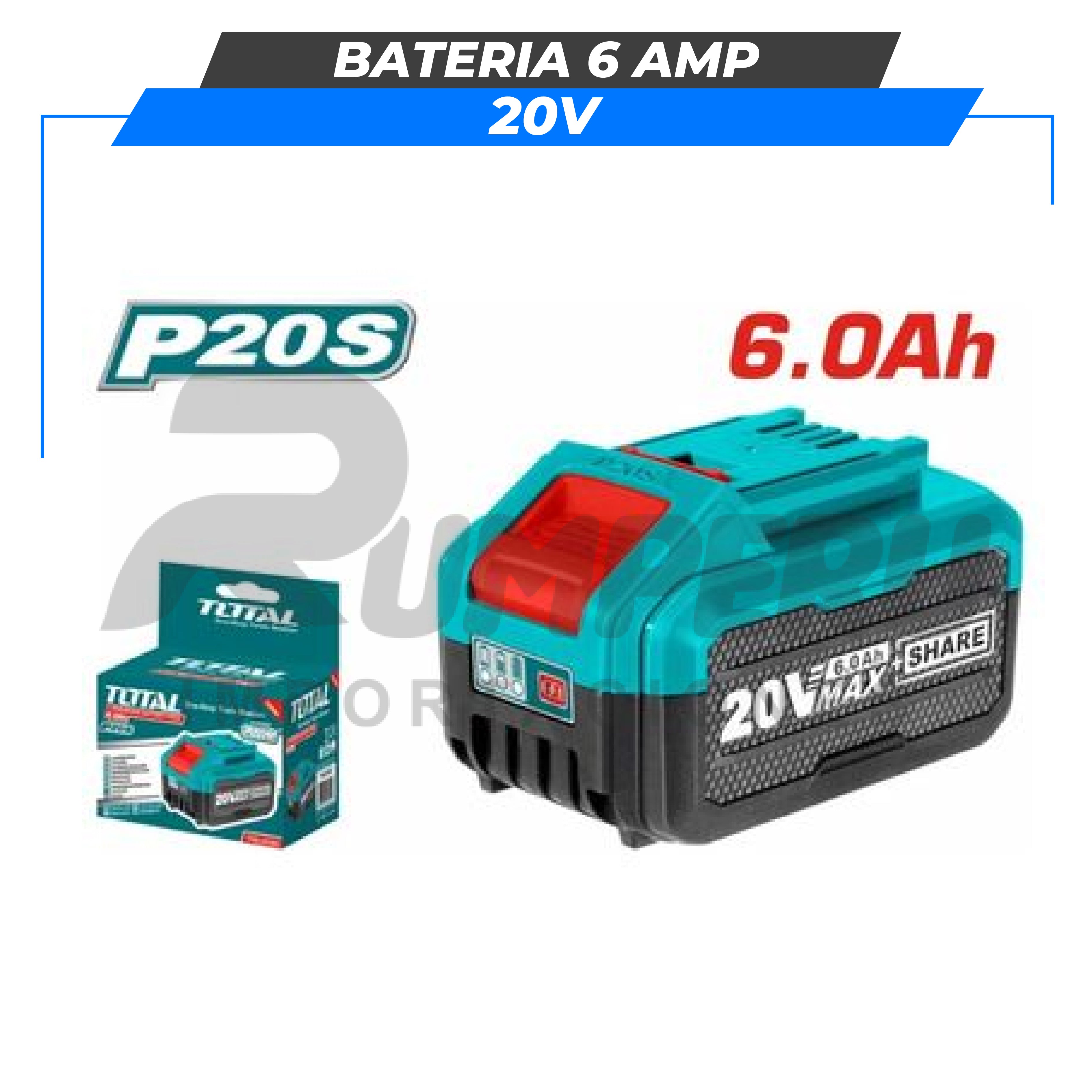 Bateria 20v 6 amp