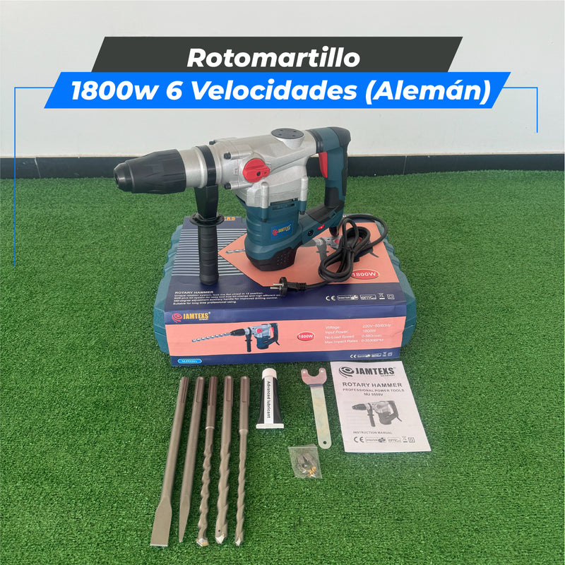 Cargue la imagen en el visor de la galería, Rotomartillo 1800W (Tecnología  Alemana)
