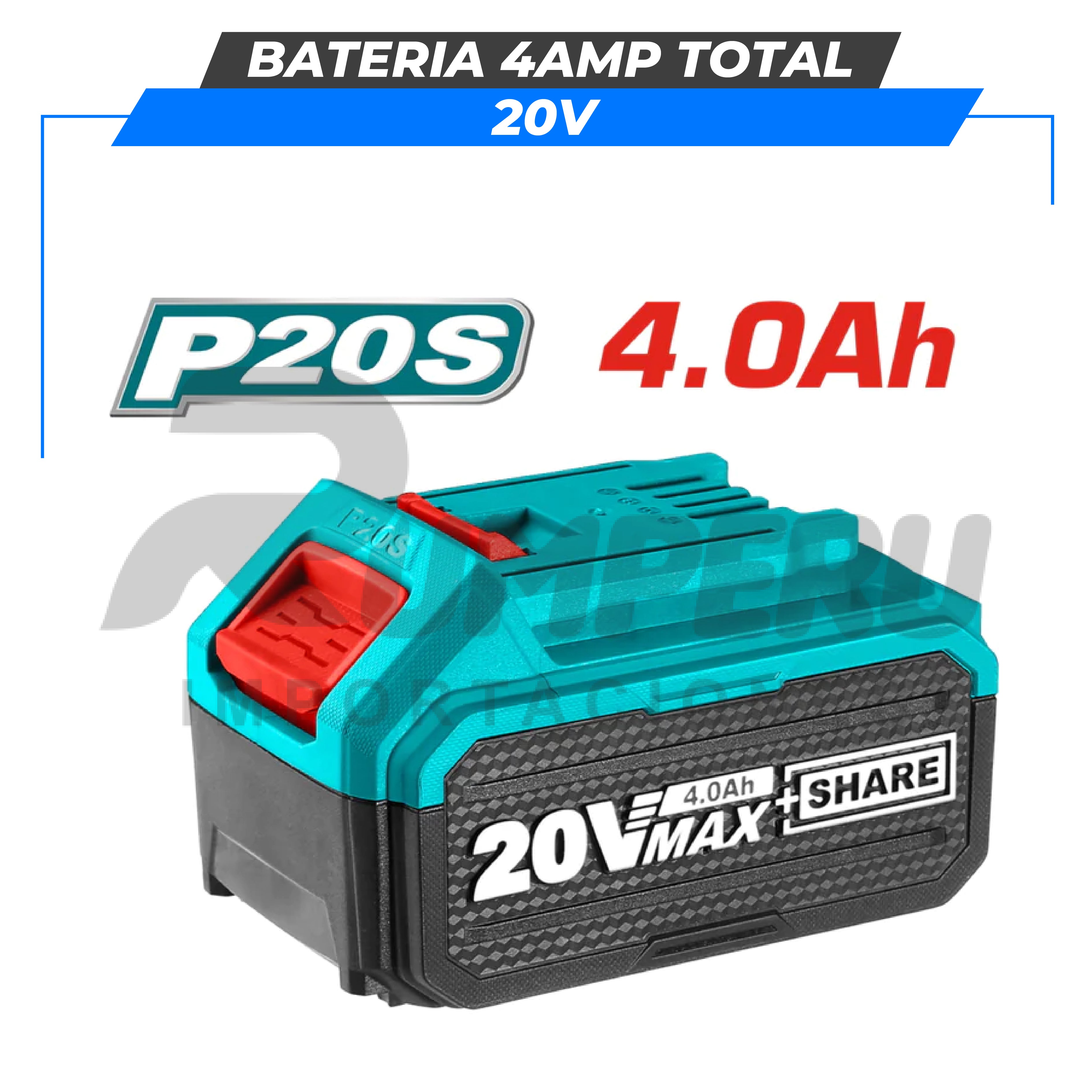 Bateria 20v 4 amp TOTAL