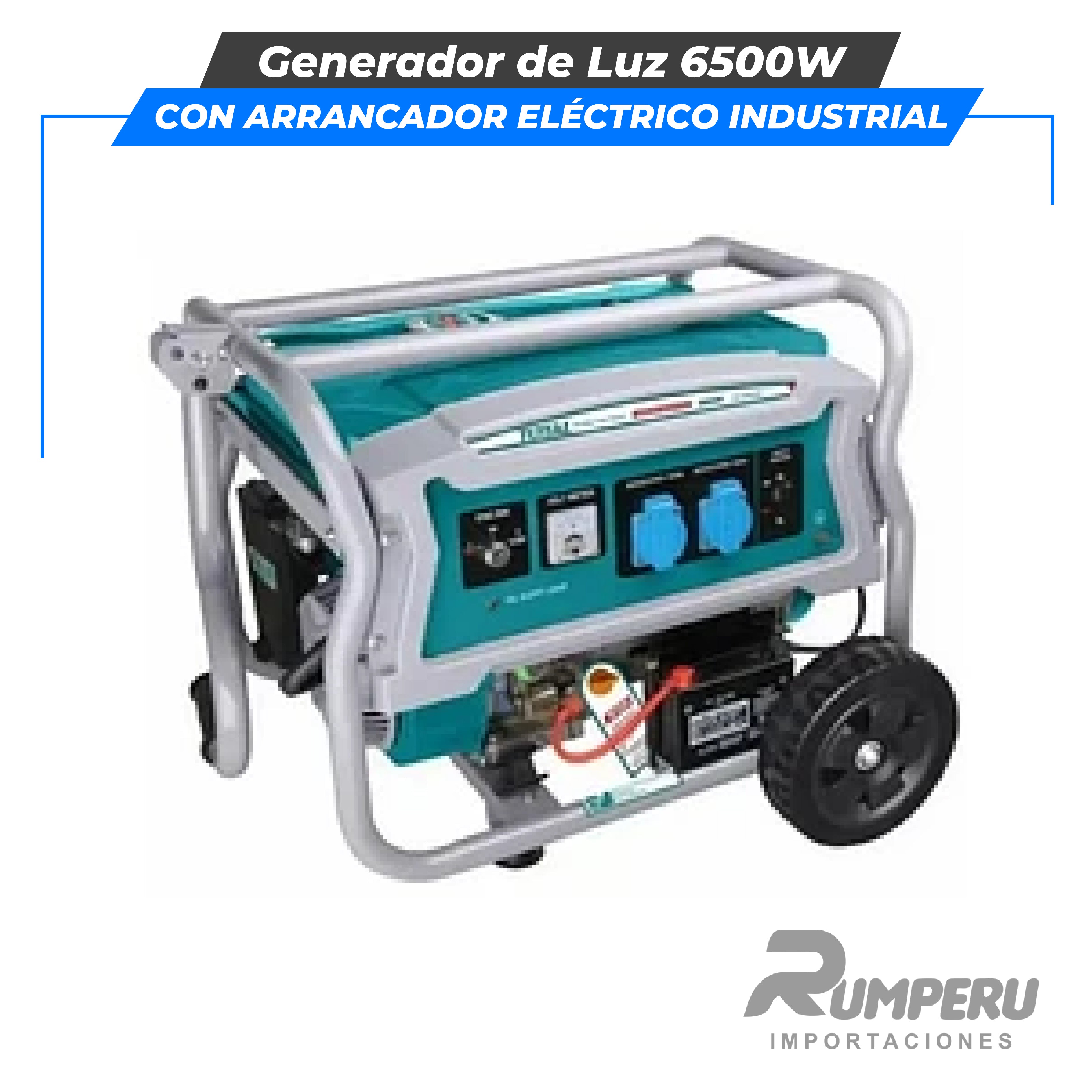 Generador de Luz 6500W (con arrancador eléctrico) INDUSTRIAL