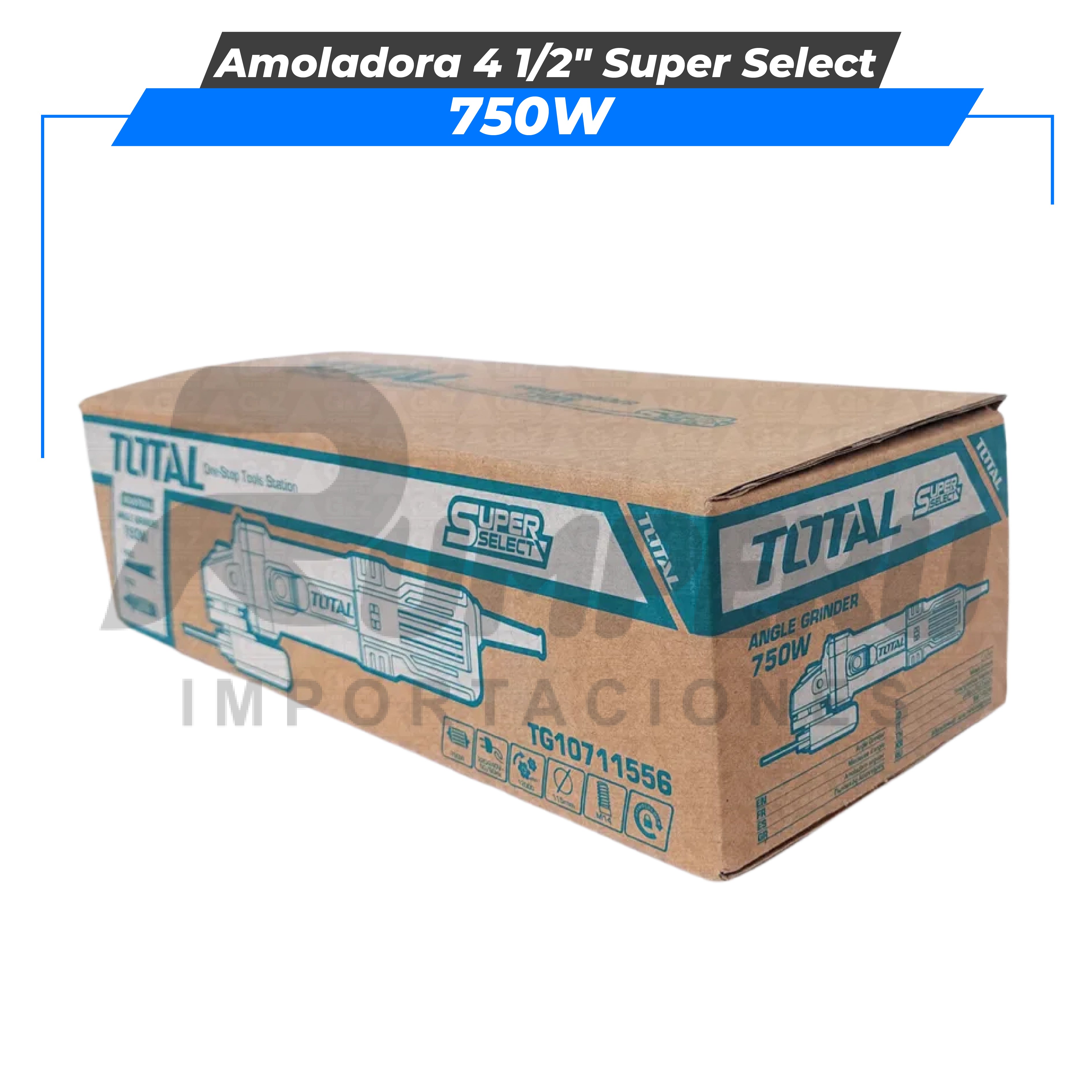 Amoladora 4 1/2" 750W SUPER SELECT