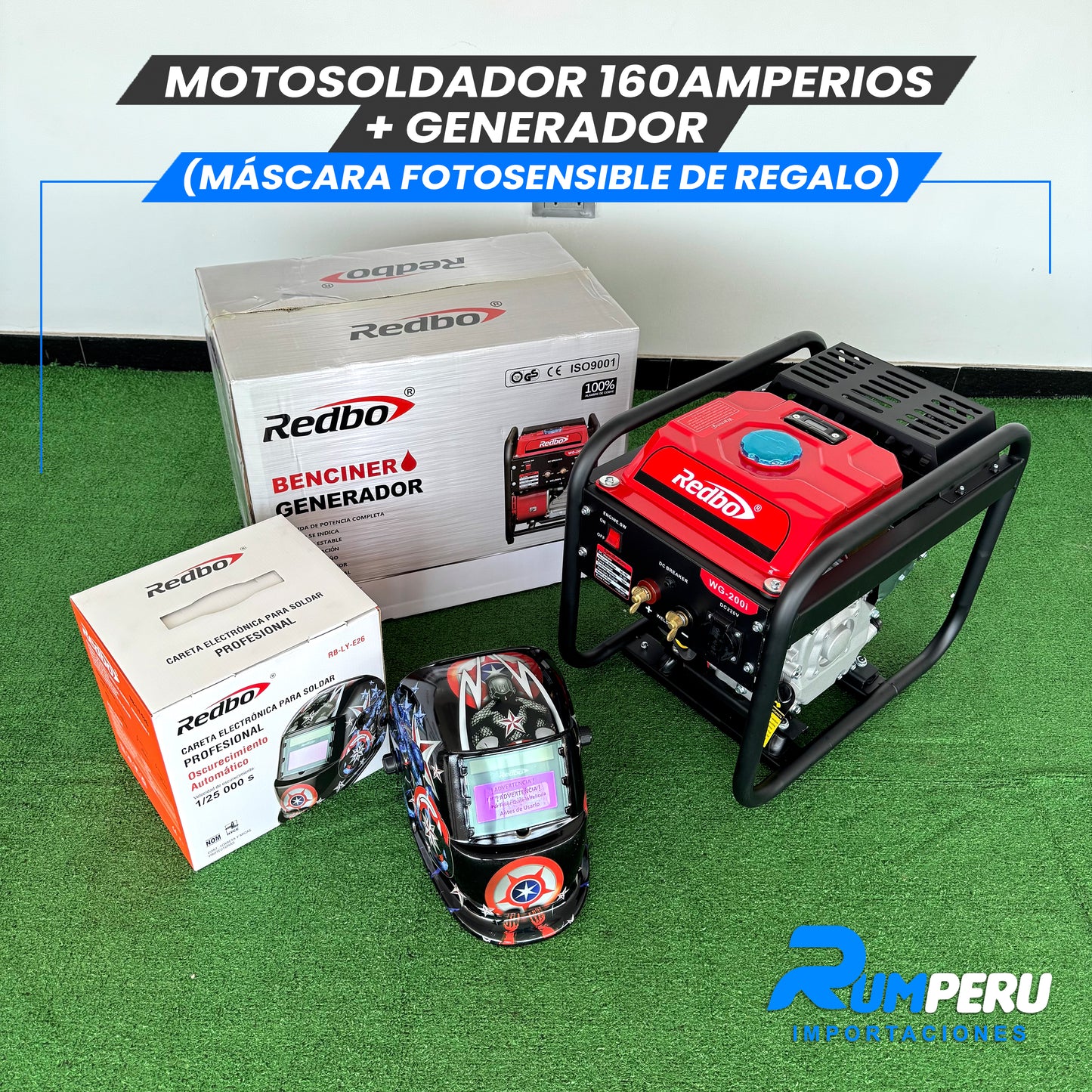 Motosoldador 2 en 1 (160Amperios) 4 Tiempos