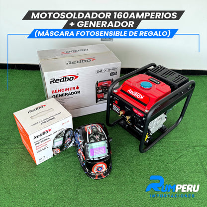 Motosoldador 2 en 1 (160Amperios) 4 Tiempos