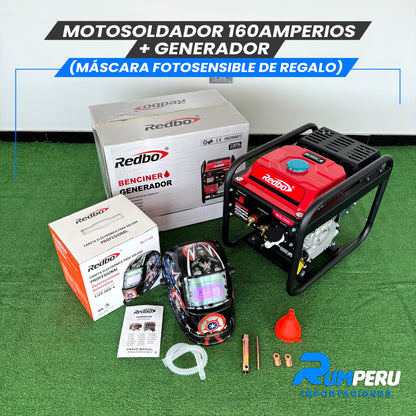 Motosoldador 2 en 1 (160Amperios) 4 Tiempos