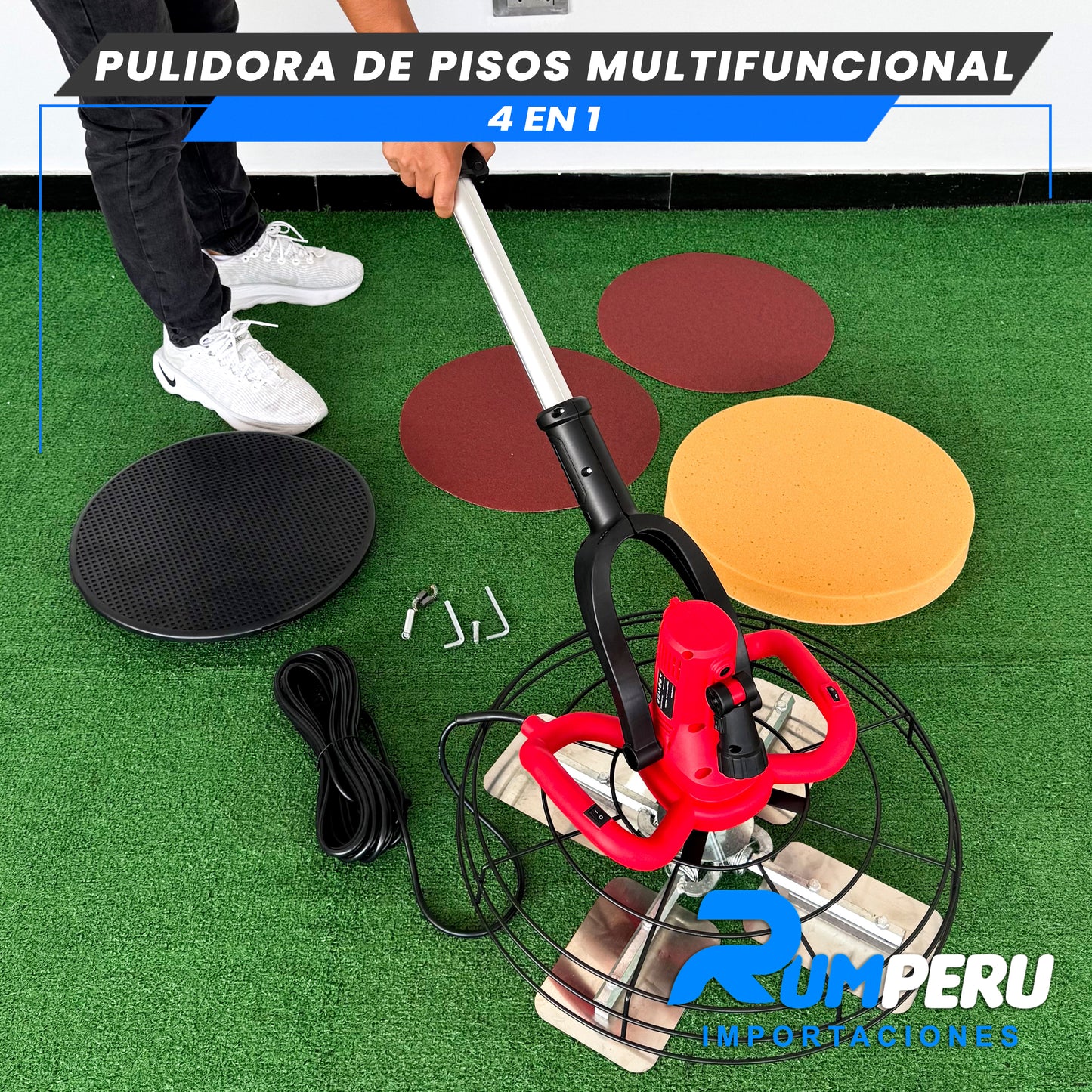 Pulidora De Pisos Multifuncional 4 EN 1