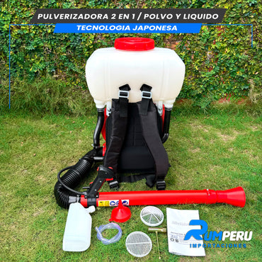 PULVERIZADORA 2 EN 1 /POLVO Y LIQUIDO TECNOLOGÍA JAPONESA