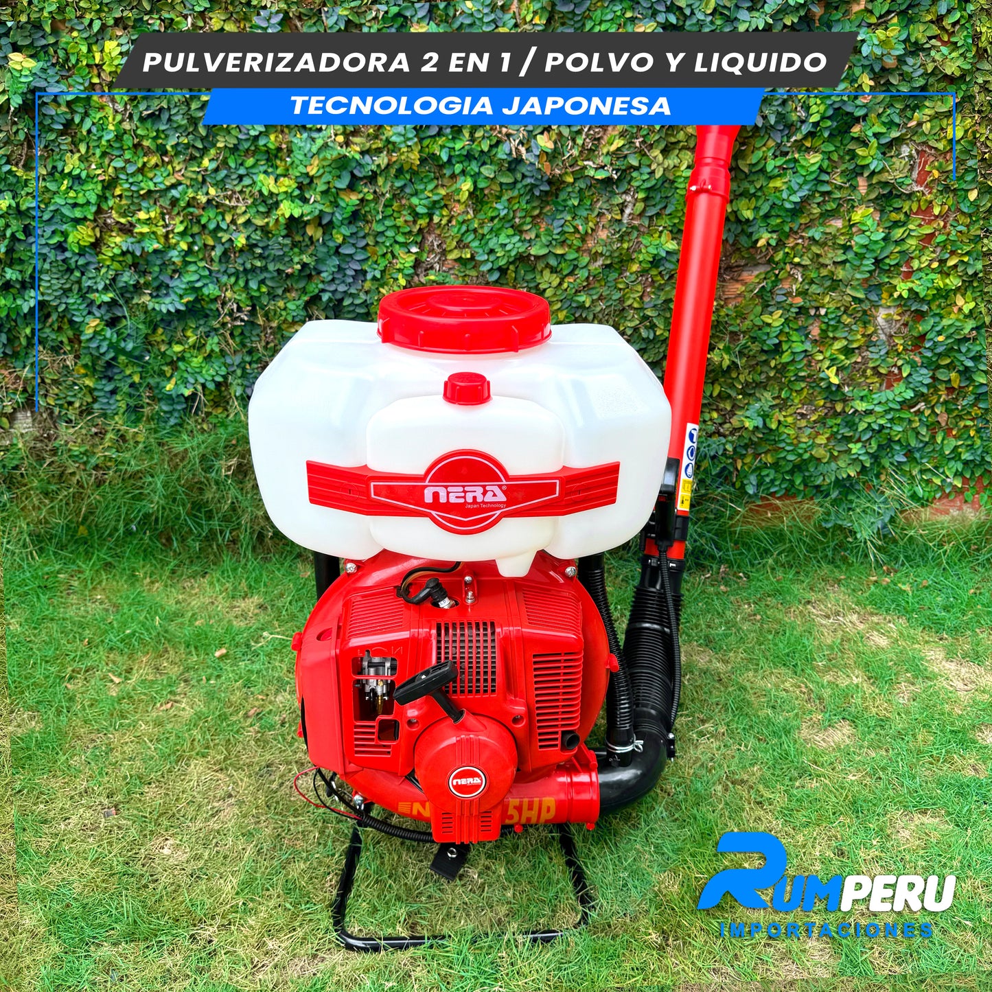 PULVERIZADORA 2 EN 1 /POLVO Y LIQUIDO TECNOLOGÍA JAPONESA