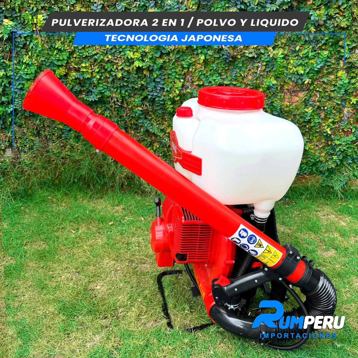 PULVERIZADORA 2 EN 1 /POLVO Y LIQUIDO TECNOLOGÍA JAPONESA