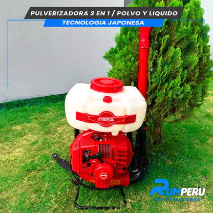 PULVERIZADORA 2 EN 1 /POLVO Y LIQUIDO TECNOLOGÍA JAPONESA