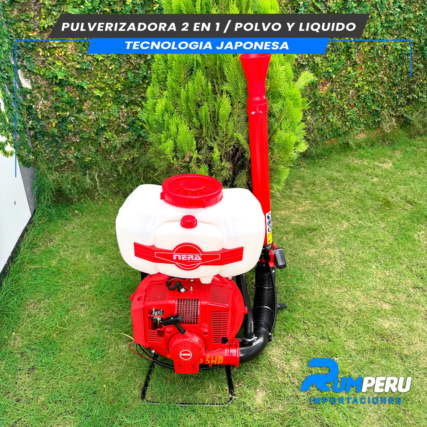 PULVERIZADORA 2 EN 1 /POLVO Y LIQUIDO TECNOLOGÍA JAPONESA