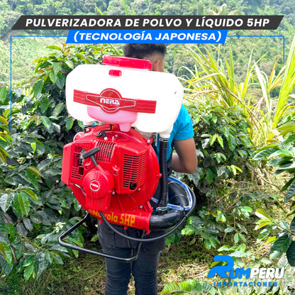Pulverizadora Polvo y Líquido 5H (Tecnología Jponesa)