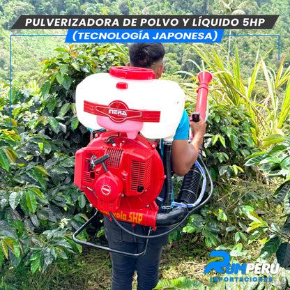Pulverizadora Polvo y Líquido 5H (Tecnología Jponesa)