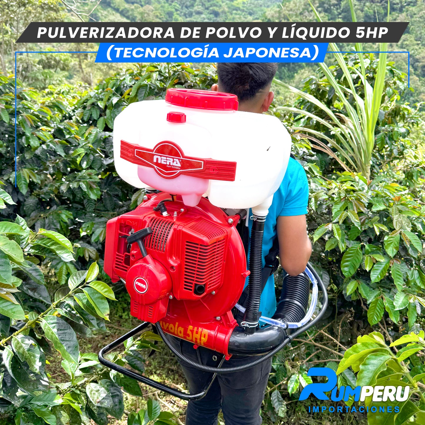 Pulverizadora Polvo y Líquido 5H (Tecnología Jponesa)