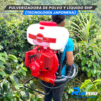 Pulverizadora Polvo y Líquido 5H (Tecnología Jponesa)
