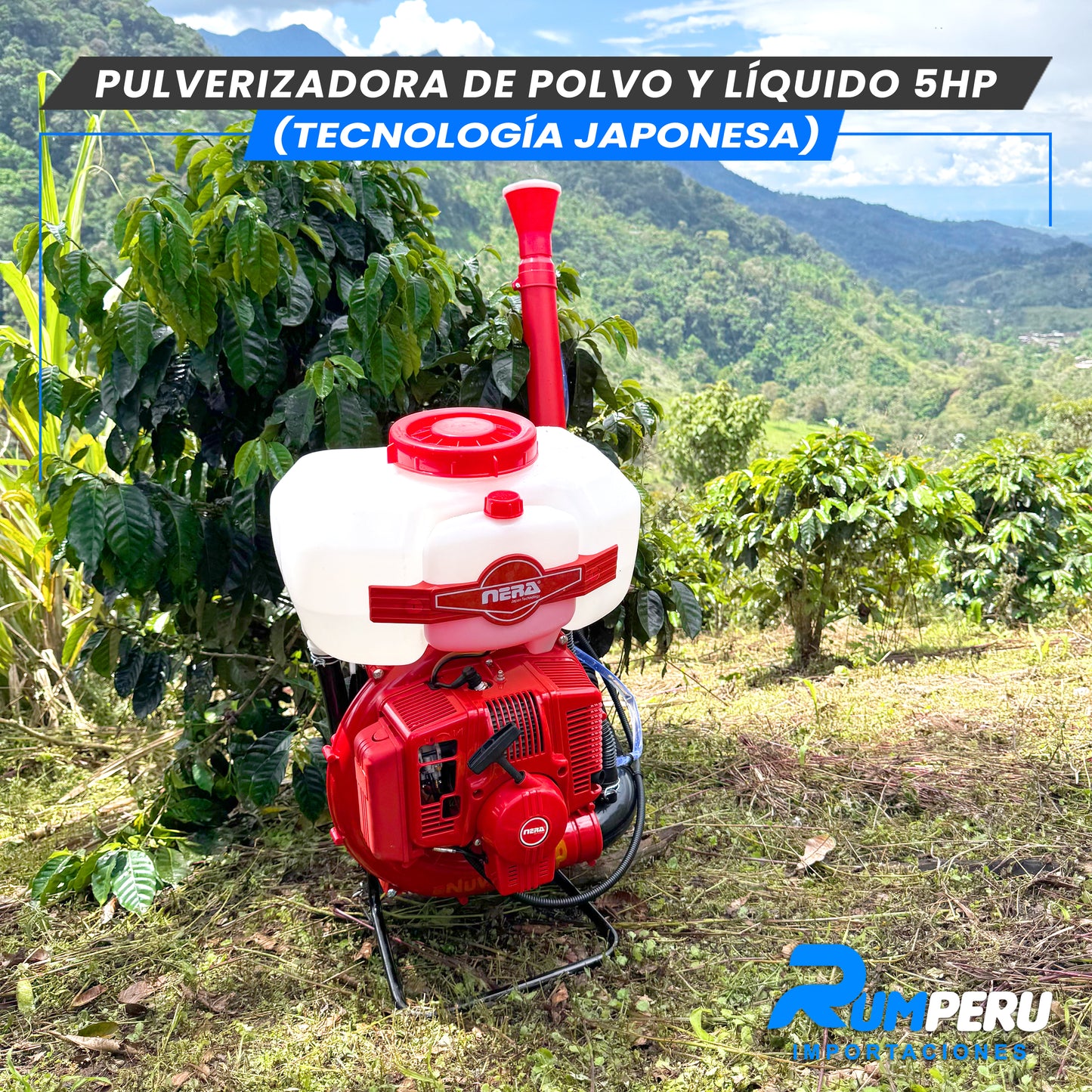 Pulverizadora Polvo y Líquido 5H (Tecnología Jponesa)