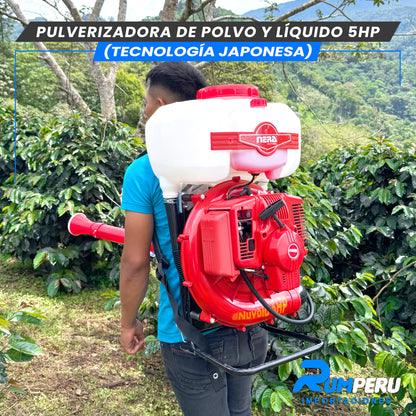 Pulverizadora Polvo y Líquido 5H (Tecnología Jponesa)