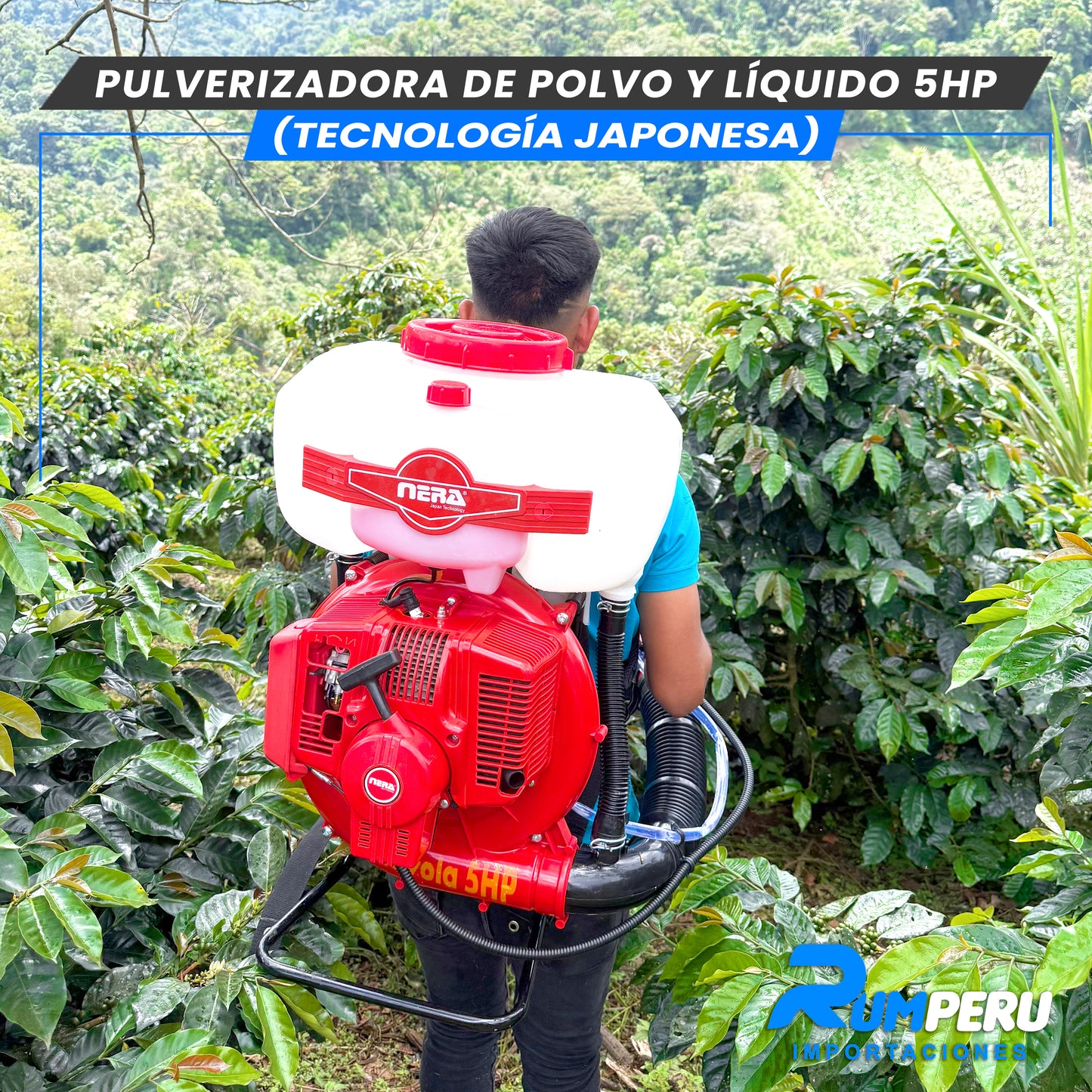 Pulverizadora Polvo y Líquido 5H (Tecnología Jponesa)