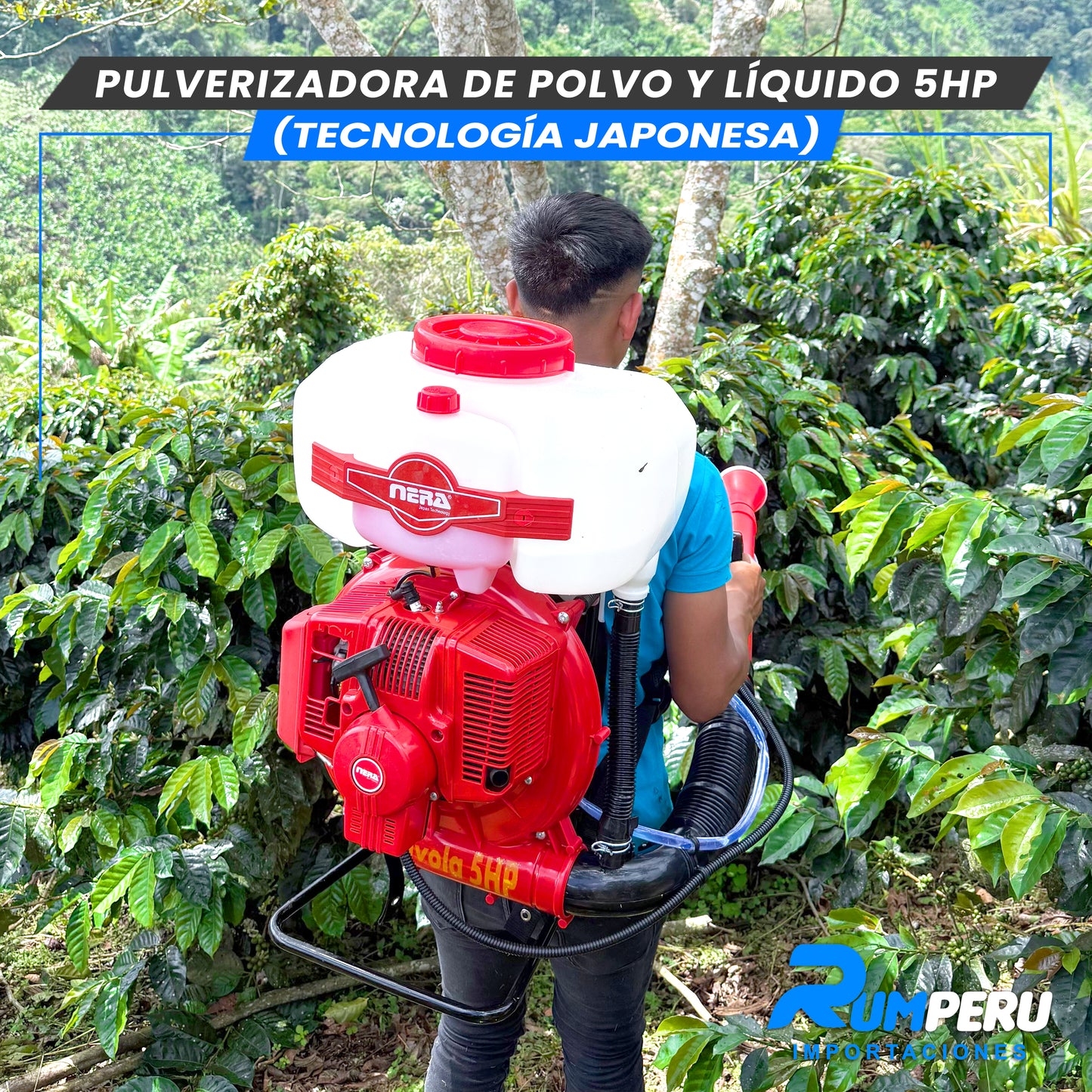 Pulverizadora Polvo y Líquido 5H (Tecnología Jponesa)