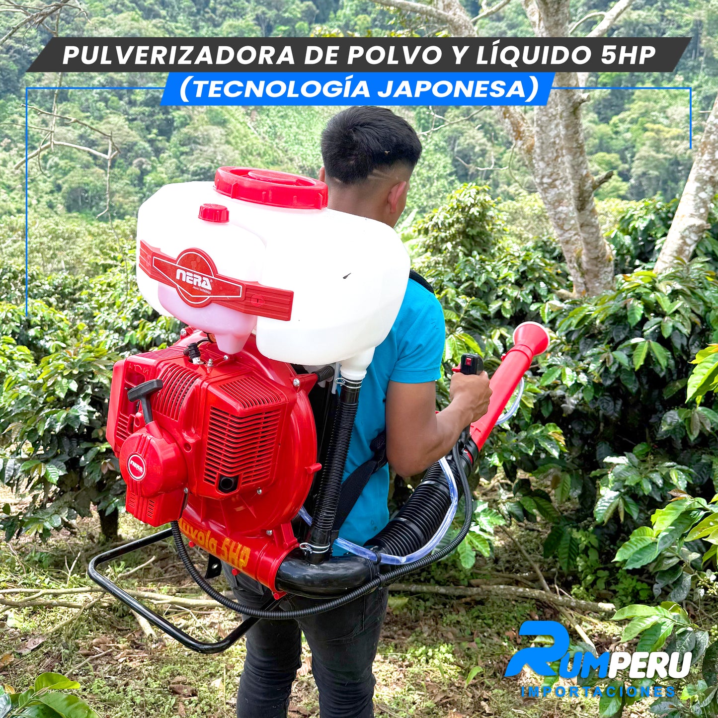 Pulverizadora Polvo y Líquido 5H (Tecnología Jponesa)