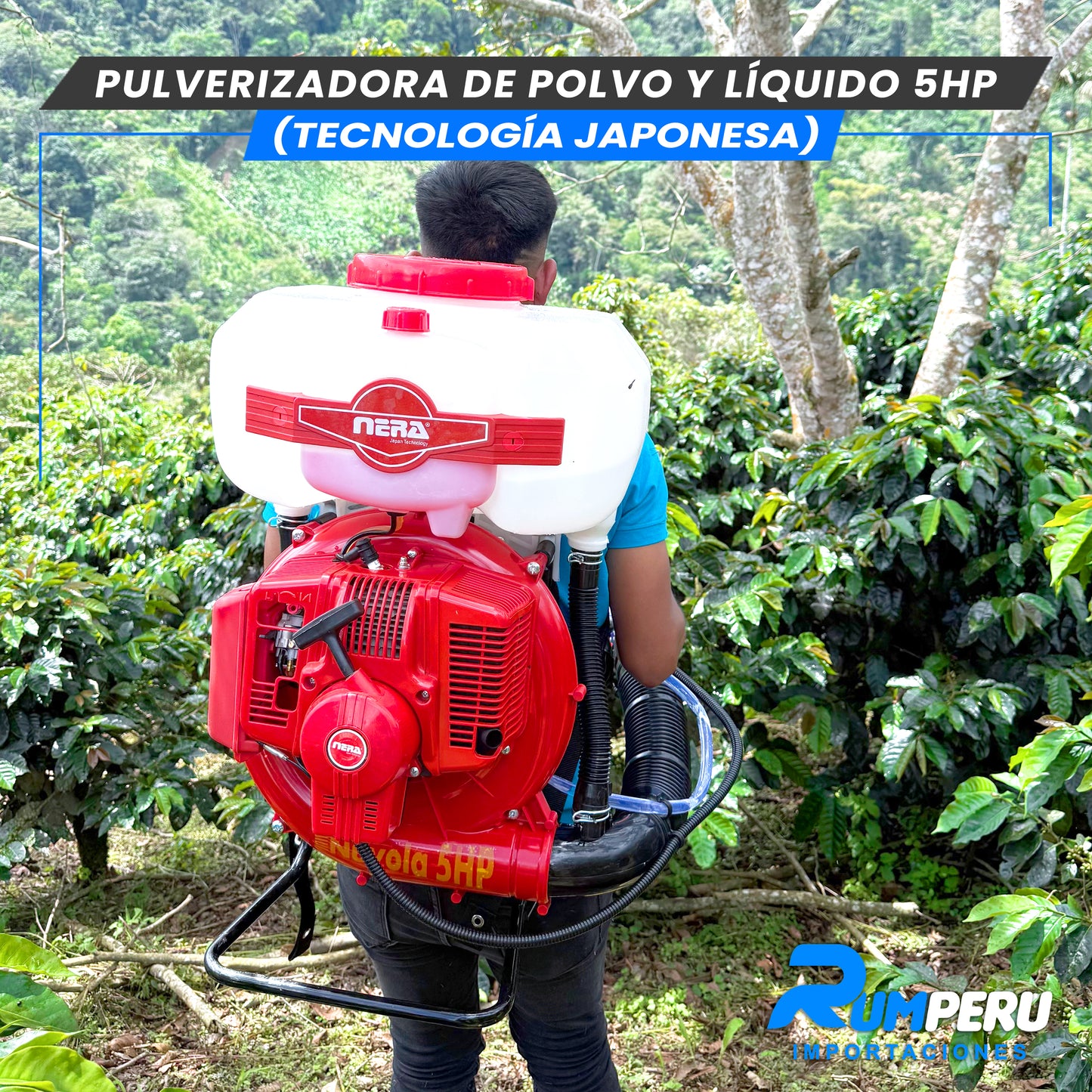 Pulverizadora Polvo y Líquido 5H (Tecnología Jponesa)