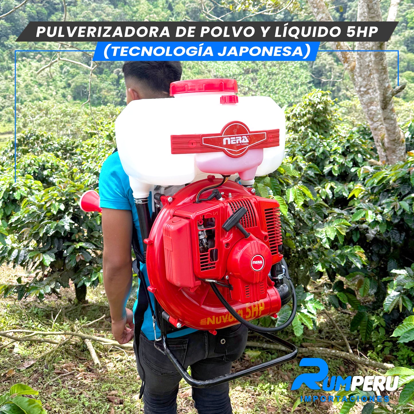 Pulverizadora Polvo y Líquido 5H (Tecnología Jponesa)