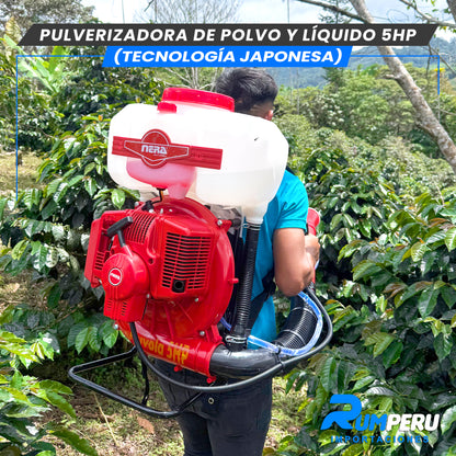Pulverizadora Polvo y Líquido 5H (Tecnología Jponesa)