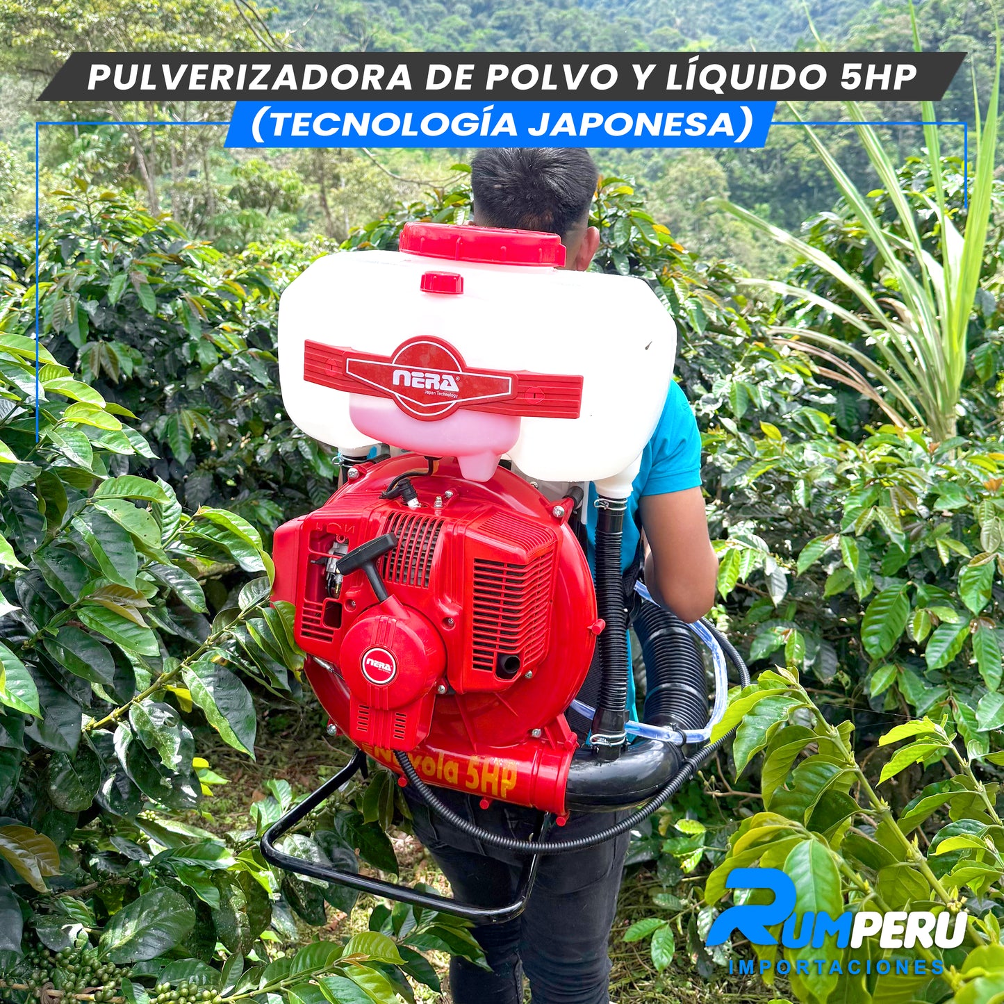 Pulverizadora Polvo y Líquido 5H (Tecnología Jponesa)