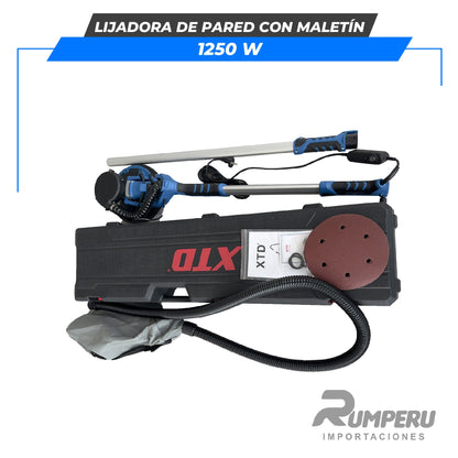 Lijadora de Pared Industrial con Maletín 1250W