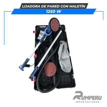 Lijadora de Pared Industrial con Maletín 1250W