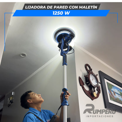 Lijadora de Pared Industrial con Maletín 1250W