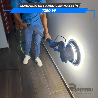 Lijadora de Pared Industrial con Maletín 1250W