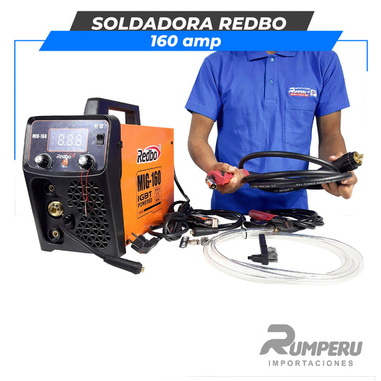 Soldadora Redbo 160 Amperios - Función MIG / TIG-LIFT / MMA