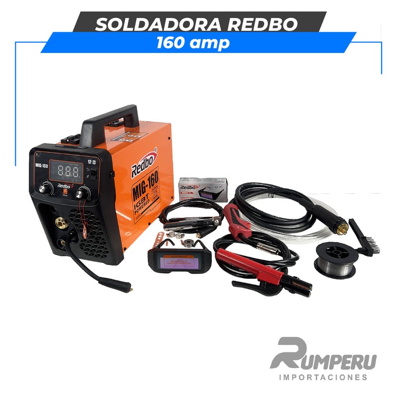 Cargue la imagen en el visor de la galería, Soldadora Redbo 160 Amperios - Función MIG / TIG-LIFT / MMA
