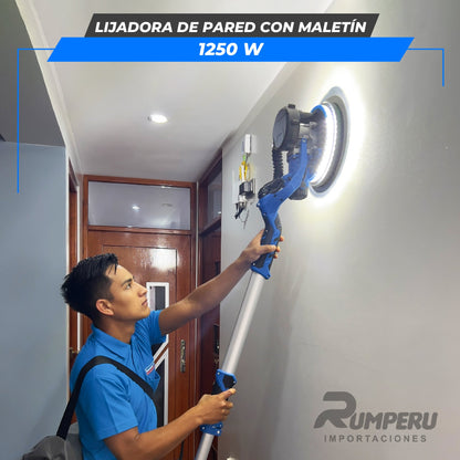 Lijadora de Pared Industrial con Maletín 1250W