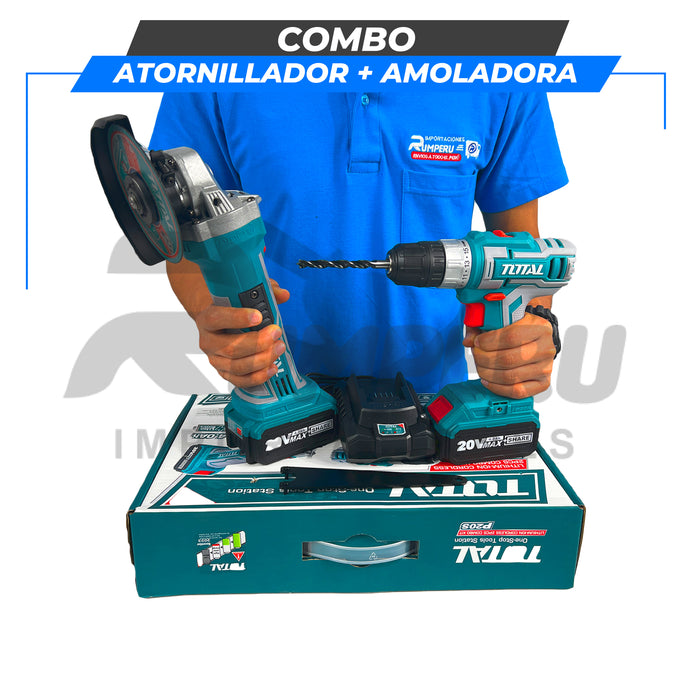 Combo Atornillador + Taladro 20V Total