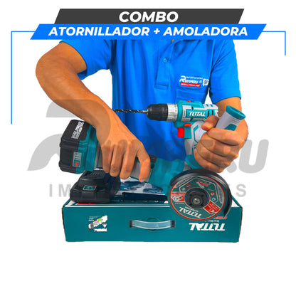Combo Atornillador + Taladro 20V Total
