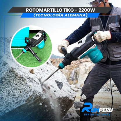 🔨💪 Rotomartillo 11 Kilos – 2200W (Tecnología Alemana)