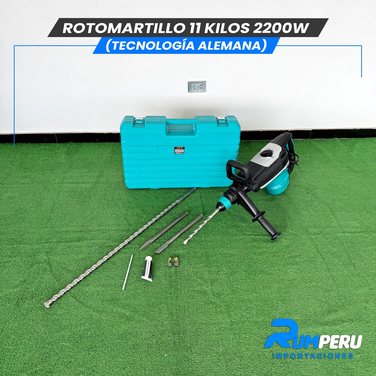 🔨💪 Rotomartillo 11 Kilos – 2200W (Tecnología Alemana)
