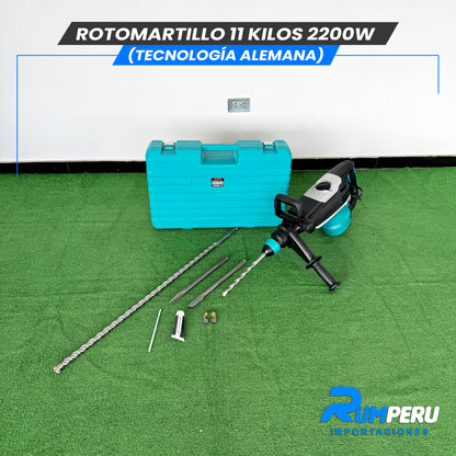 🔨💪 Rotomartillo 11 Kilos – 2200W (Tecnología Alemana)