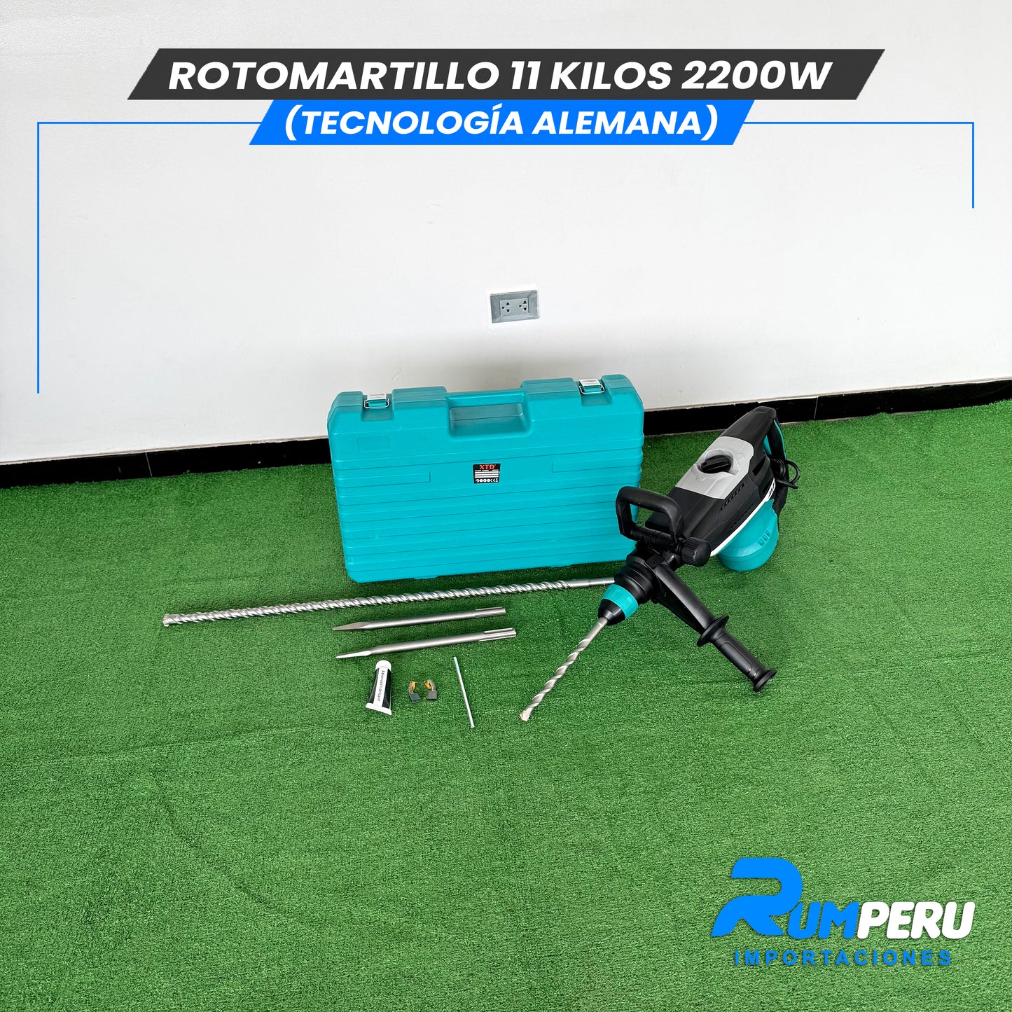 🔨💪 Rotomartillo 11 Kilos – 2200W (Tecnología Alemana)