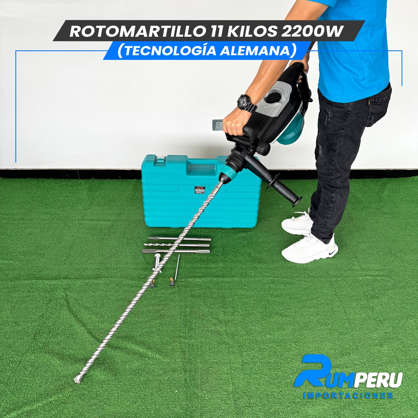 🔨💪 Rotomartillo 11 Kilos – 2200W (Tecnología Alemana)
