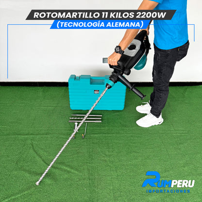 🔨💪 Rotomartillo 11 Kilos – 2200W (Tecnología Alemana)
