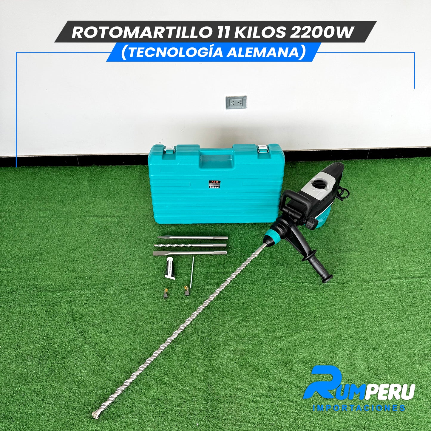 🔨💪 Rotomartillo 11 Kilos – 2200W (Tecnología Alemana)
